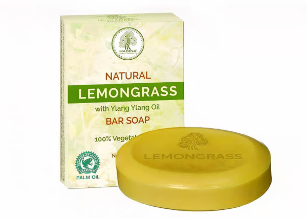 Madina Lemongrass with Ylang Ylang Oil Bar Soap (3.5 Oz)