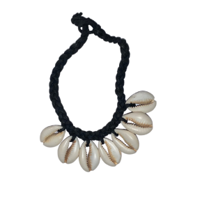 Cowry Shell Bracelet w/ cloth clasp